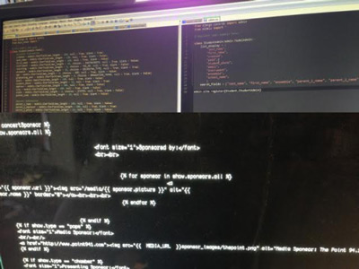 code on computer