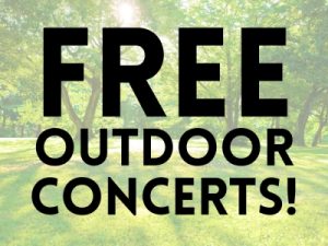 banner for free outdoor concerts