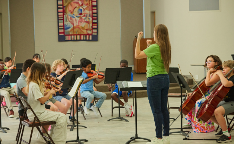 Summer Strings camp rehearsal